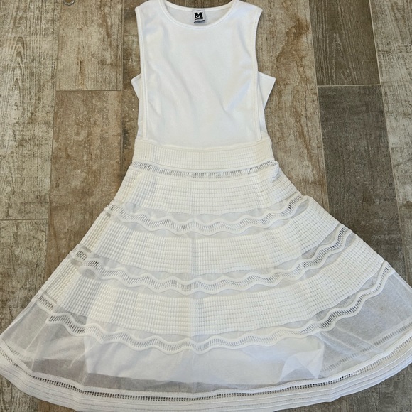 M Missoni White Jersey A Line Dress - Picture 4 of 9